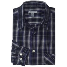 Martin Gordon Patterned Sport Shirt - Long Sleeve (For Men) in Black/Silver/Purple - Closeouts