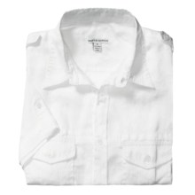 Martin Gordon Pigment Garment-Dyed Shirt - Short Sleeve (For Men) in White - Closeouts