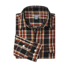 Martin Gordon Plaid Flannel Sport Shirt - Cotton, Long Sleeve (For Men) in Black - Closeouts
