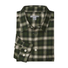 Martin Gordon Plaid Flannel Sport Shirt - Cotton, Long Sleeve (For Men) in Forest - Closeouts