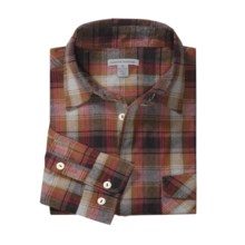 Martin Gordon Plaid Flannel Sport Shirt - Cotton, Long Sleeve (For Men) in Red - Closeouts