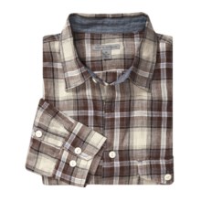 Martin Gordon Plaid Linen Shirt - Long Sleeve (For Men) in Brown - Closeouts