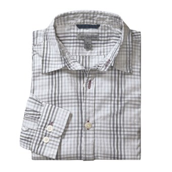 Martin Gordon Plaid Shadow Check Sport Shirt - Long Sleeve (For Men)