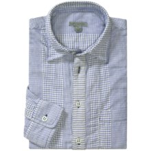 Martin Gordon Popover Stripe Shirt - Cotton, Long Sleeve (For Men) in Blue - Closeouts