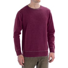Martin Gordon Wool Sweater - Contrast Stitching (For Men) in Wine - Closeouts