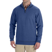 Martin Gordon Wool Sweater - Zip Neck (For Men) in Blue - Closeouts
