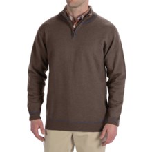 Martin Gordon Wool Sweater - Zip Neck (For Men) in Mink - Closeouts