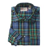 Mason's Cotton Plaid Sport Shirt - Long Sleeve (For Men)