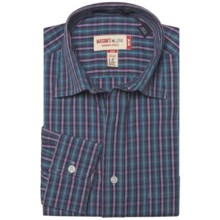 Mason’s Cotton Multicolor Plaid Shirt - Long Sleeve (For Men) in Blue/Fushia - Closeouts