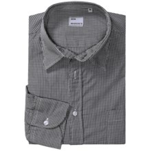 Mason’s Italian Cotton Gingham Sport Shirt - Long Sleeve (For Men) in Black - Closeouts
