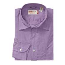 Mason’s Micro-Check Sport Shirt - Long Sleeve (For Men) in Purple - Closeouts