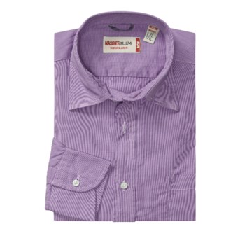 Mason’s Micro-Check Sport Shirt - Long Sleeve (For Men)