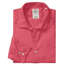 Mason’s Trim Fit Sport Shirt - Lightweight Cotton, Long Sleeve (For Men) in Coral - Closeouts