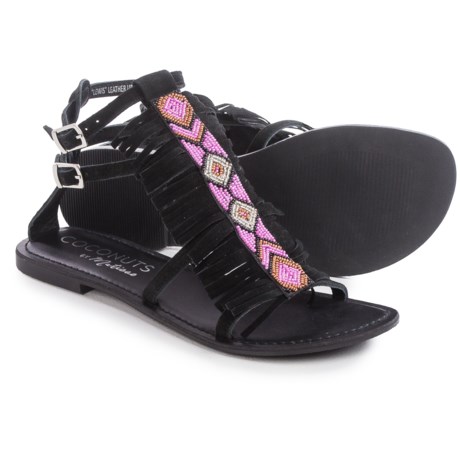Matisse Lewis Beaded Gladiator Sandals Leather For Women