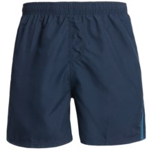 Maui Waves Solid Swim Trunks (For Men) in Navy - Closeouts