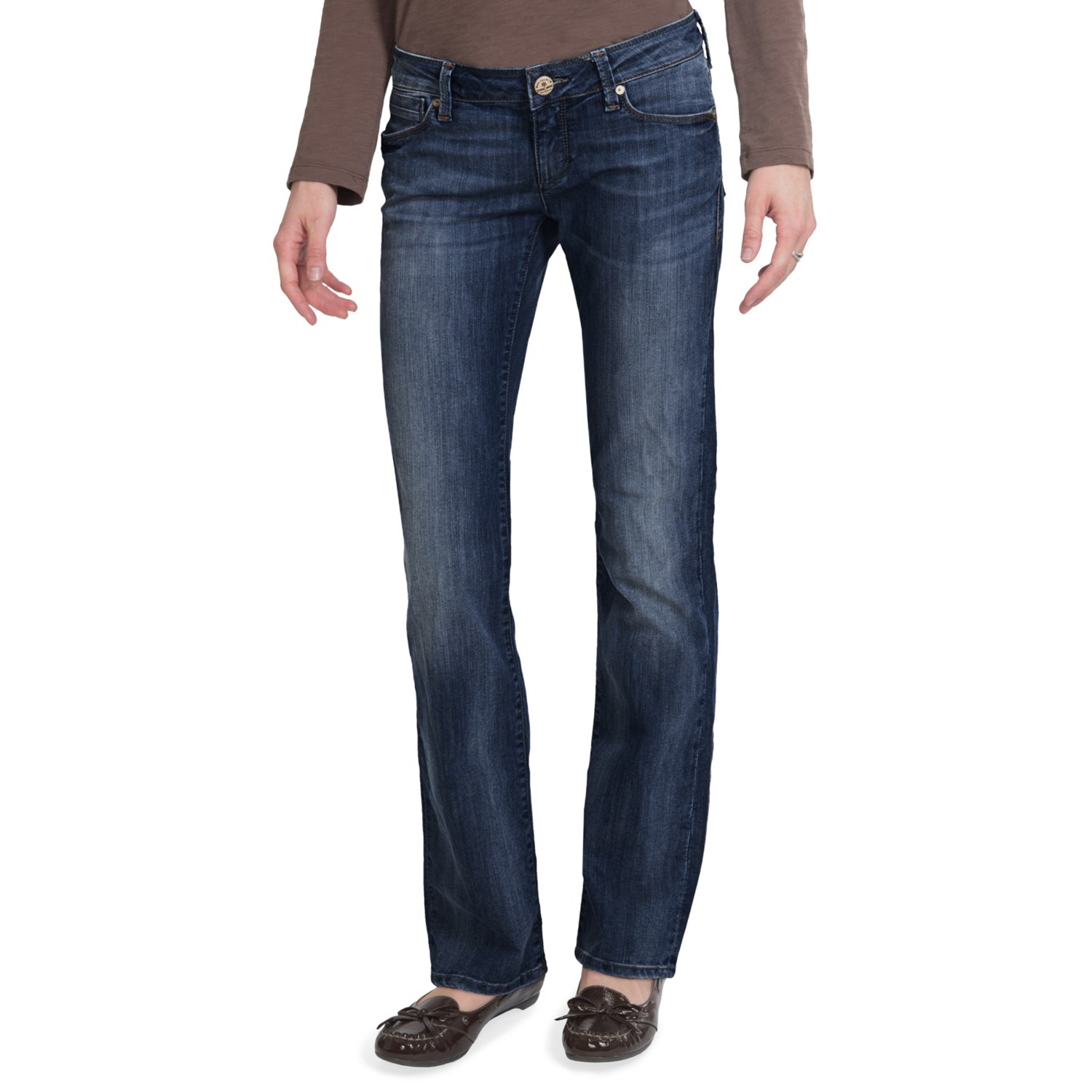 low rise straight leg jeans