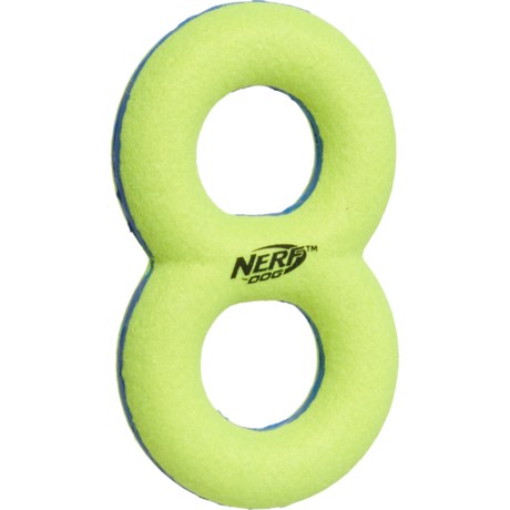 Nerf Max Court Squeak Infinity Tug Dog Toy - Squeaker - GREEN/BLUE ( )