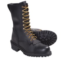 McRae Logger Work Boots - 10”, Soft Toe (For Men) in Black - Closeouts