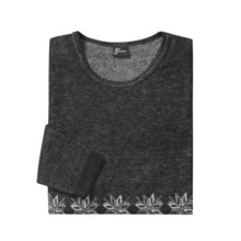 Medima Snowflake Wool-Angora Shirt - Lightweight, Long Sleeve (For Men) in Black - Closeouts