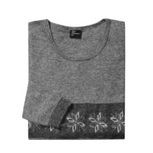Medima Snowflake Wool-Angora Shirt - Lightweight, Long Sleeve (For Men) in Grey - Closeouts