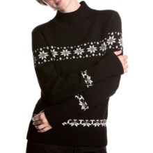 Meister Eva Turtleneck Sweater - Stretch Merino Wool (For Women) in Black - Closeouts