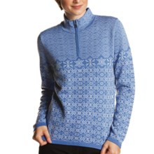 Meister Grace Sweater - Wool, Zip Neck (For Women) in 450 Denim - Closeouts