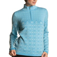 Meister Grace Sweater - Wool, Zip Neck (For Women) in Lagoon - Closeouts
