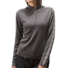 Meister Hilary Sweater - Zip Neck (For Women) in Charcoal Heather - Closeouts