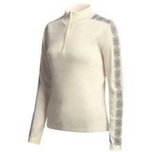 Meister Hilary Sweater - Zip Neck (For Women) in Winter White/Grey Heather/Taupe Heather - Closeouts