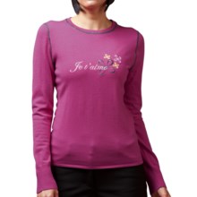 Meister Je T’aime Sweater - Merino Wool (For Women) in Raspberry/Charcoal - Closeouts