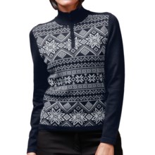 Meister Lara Sweater - Wool Blend, Zip Neck (For Women) in Navy - Closeouts