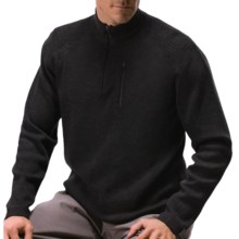 Meister Nevado Sweater - Zip Neck, Merino Wool (For Men) in Black - Closeouts