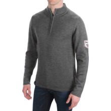 Meister Rugby Sweater - Zip Neck (For Men) in Charcoal - Closeouts