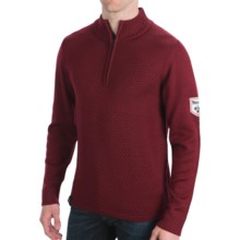 Meister Rugby Sweater - Zip Neck (For Men) in Chili - Closeouts