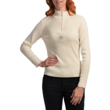 Meister Twinkle Sweater - Wool Blend, Zip Neck (For Women) in Winter White - Closeouts