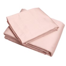 Melange Home Cotton Sateen Duvet Set - King, 300TC in Crystal Pink - Closeouts