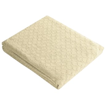 Melange Home Diamond Weave Blanket - Full-Queen, Cotton in Latte