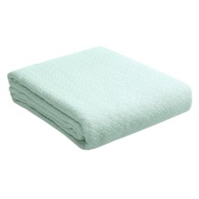 Melange Home Prism Cotton Blanket - Full-Queen in Aqua - Closeouts