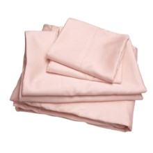 Melange Home Sateen Sheet Set - Queen, 300TC in Crystal Pink - Closeouts