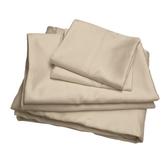 Melange Home Sateen Sheet Set - Queen, 300TC in Oyster Gray