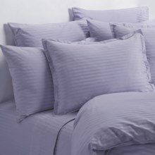 Melange Home Wide Dobby Stripe Pillowcases - King, 400 TC in Lavender - Overstock