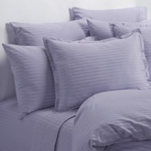 Melange Home Wide Dobby Stripe Pillowcases - Standard, 400 TC in Lavender - Overstock