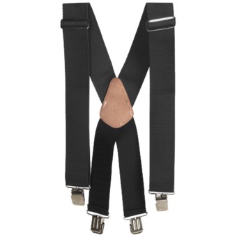 Men At Work Adjustable Suspenders (For Men) in Black