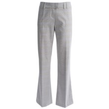 Menswear Trouser Pants (For Women) in Taupe Plaid - 2nds