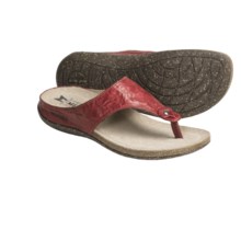 Mephisto Agacia Sandals - Thongs, Leather (For Women) in Red Tosca - Closeouts
