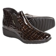 Mephisto Ceren Ankle Boots - Leather (For Women) in Dark Brown Crocsoft - Closeouts