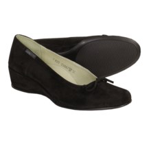 Mephisto Jaela Dress Shoes - Wedge Heel (For Women) in Black Suede - Closeouts