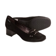 Mephisto Kirusia Shoes - Square Heel (For Women) in 2200 Black Suede - Closeouts