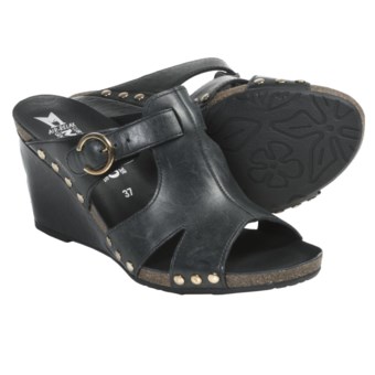 Mephisto Lelia Sandals - Leather (For Women) in Black Dune