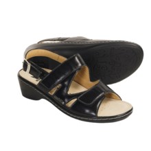 Mephisto Pietra Sandals - Leather (For Women) in Black Majestic - Closeouts